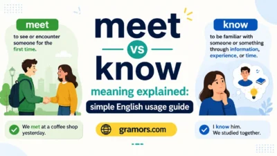 meet vs know