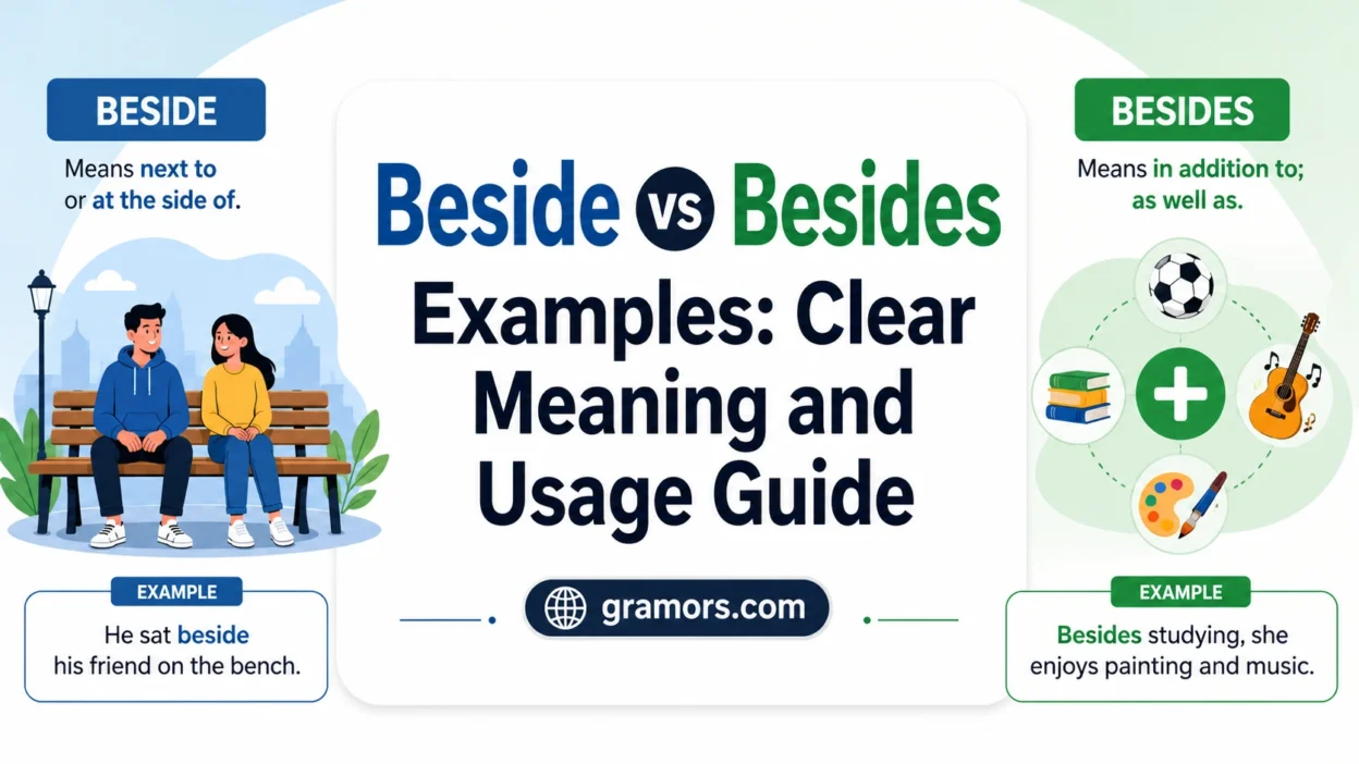 Beside vs Besides