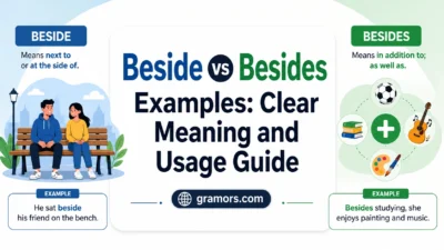 Beside vs Besides
