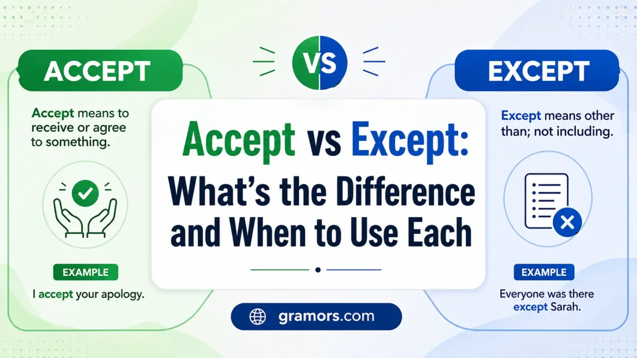 accept vs except