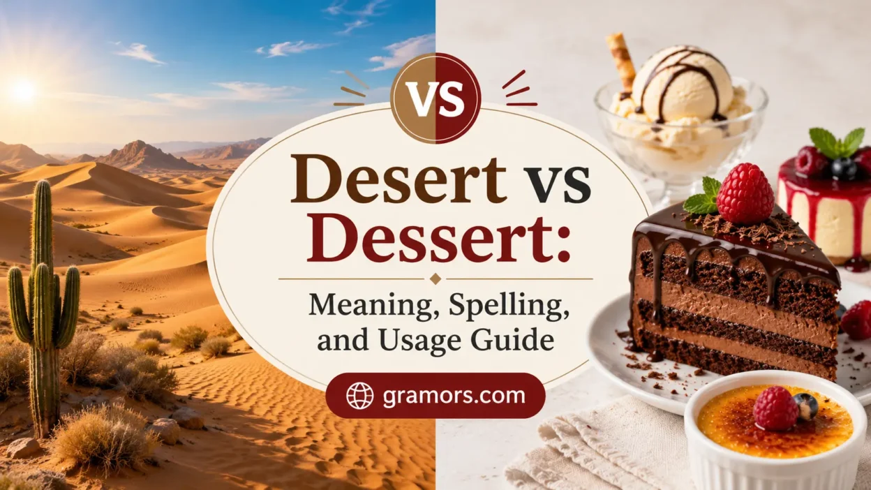 Desert vs Dessert