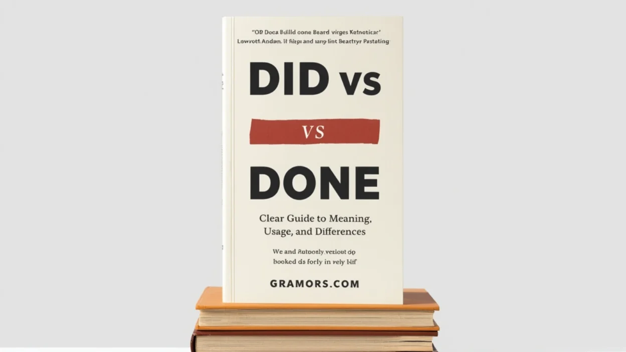 Did vs Done: Clear Guide to Meaning, Usage, and Differences