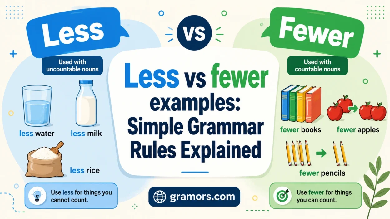 Less vs fewer
