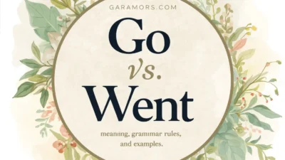 Go vs Went: Meaning, Grammar Rules, and Examples