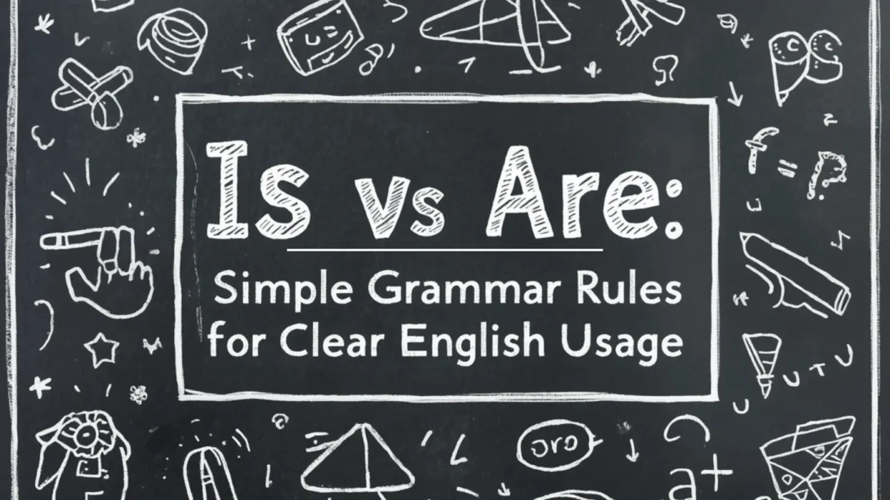 Is vs Are: Simple Grammar Rules for Clear English Usage