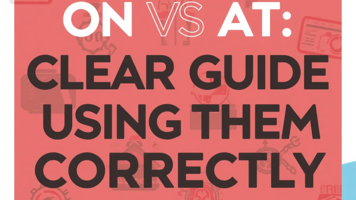On vs At: Clear Guide to Using Them Correctly