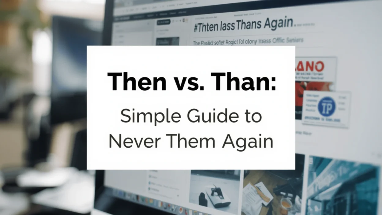 Then vs Than: Simple Guide to Never Mix Them Again