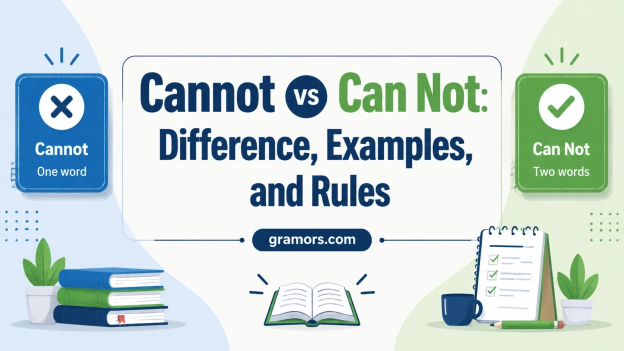 cannot vs can not