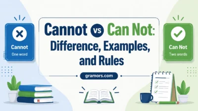cannot vs can not