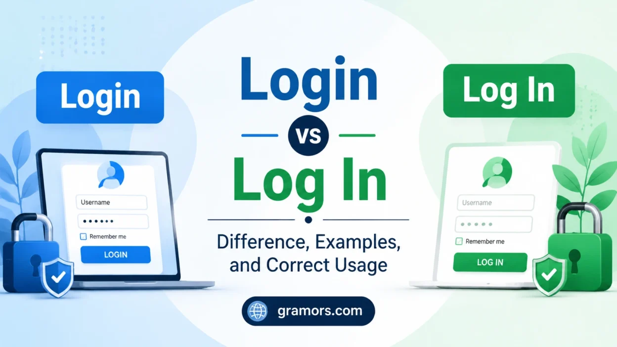 login vs log in