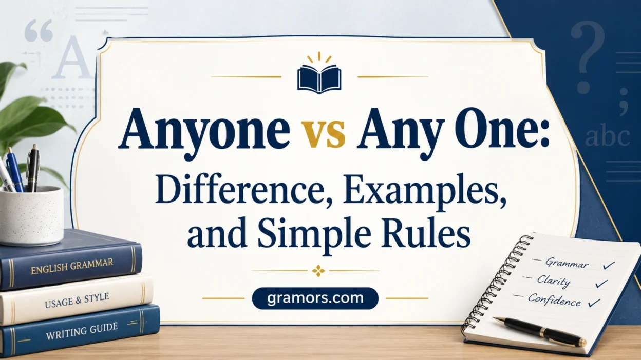 Anyone vs Any One