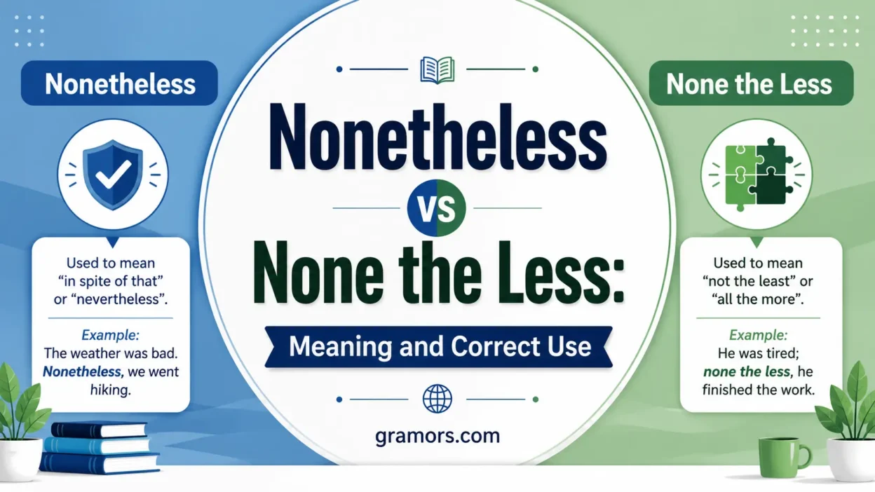 nonetheless vs none the less