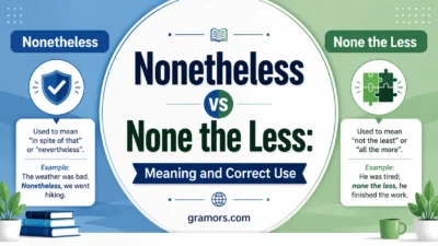 nonetheless vs none the less