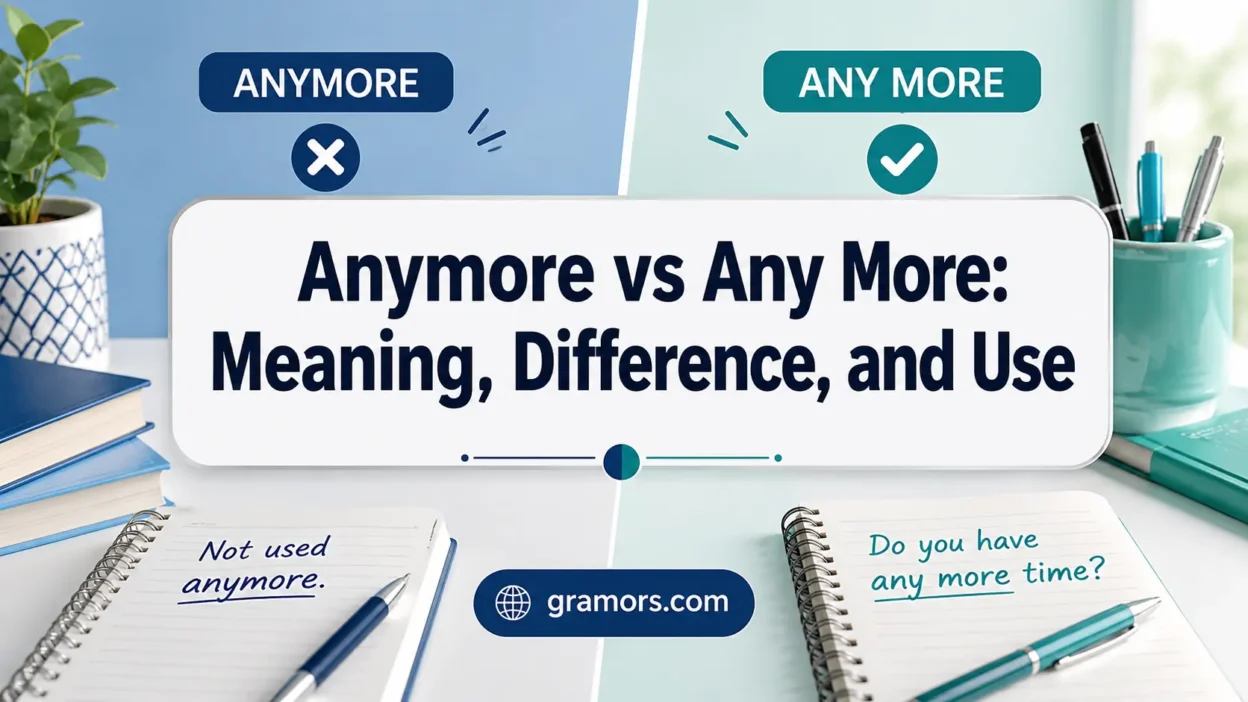 Anymore vs Any More