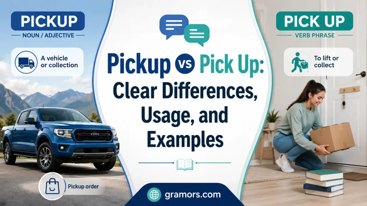 pickup vs pick up